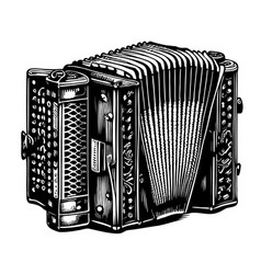 German Accordion Music Sketch Hand Drawn Sketch