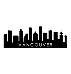 Vancouver Canada Skyline Silhouette