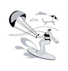 Kitesurfing Abstract Concept