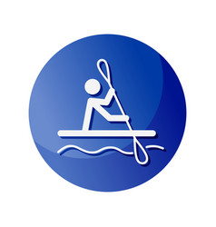 Rowing Slalom Icon A Symbol Dedicated To Sports