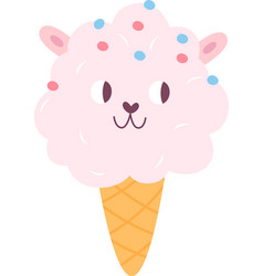 Sheep Shape Ice Cream