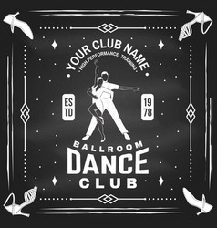 Ballroom Dance Sport Club Logo Badge Design