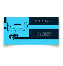 Business Card Concept For Plumbing Service Repair