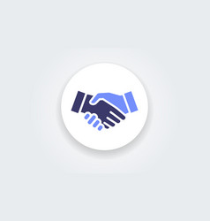 Business Partners Handshake Web Icon Successful