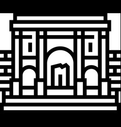 Carthage Historic Building Line Icon