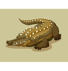 Crocodile With Spikes On The Back