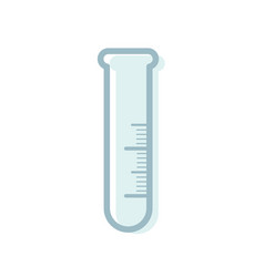 Empty Laboratory Test Tube With Scale