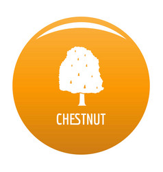 Chestnut Tree Icon Orange