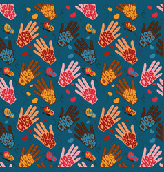 Diverse Self Love Pattern With Different Hands