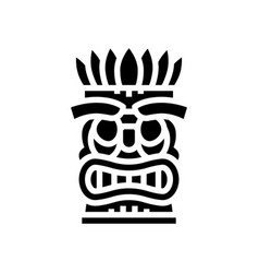 Tiki Mask Glyph Icon