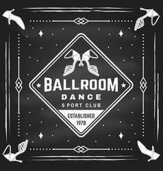 Ballroom Dance Sport Club Logo Badge Design