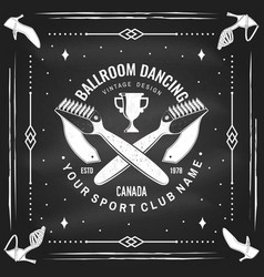 Ballroom Dance Sport Club Logo Badge Design