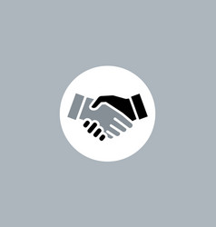 Business Partners Handshake Web Icon Successful