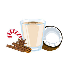 Coquito Coconut Eggnog Drink Icon