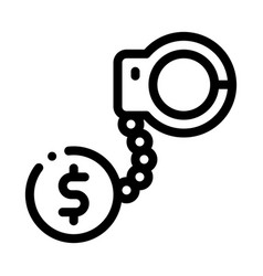 Jail Or Freedom For Money Bail Icon Outline