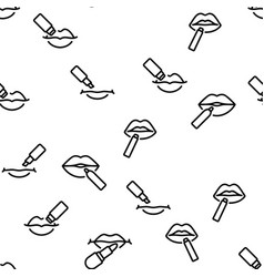 Lip Balm Cosmetic Seamless Pattern