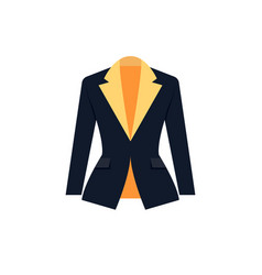 Women Blazer Icon Design In Flat Style