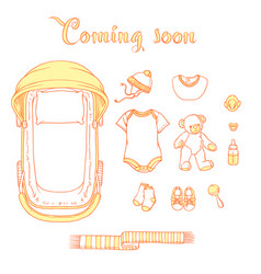 Baby Items With Text Coming Soon