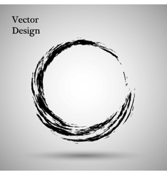 Hand drawn circle shape label logo design Vector Image