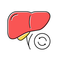 Liver Transplant Color Icon