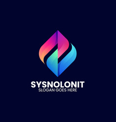 Logo Letter S Gradient Colorful Style