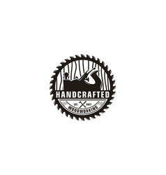 Retro Vintage Woodworking Logo Design With Fore