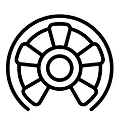 Steel Circular Stairs Icon Outline Style