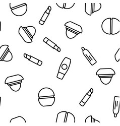 Lip Balm Cosmetic Seamless Pattern