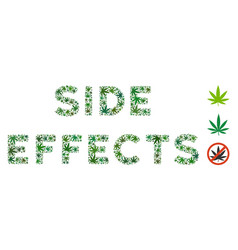 Side Effects Caption Composition Of Hemp Leaves