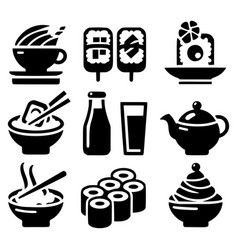 Assorted Asian Cuisine Icons