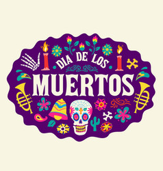 Dia De Los Muertos Celebration Card Design