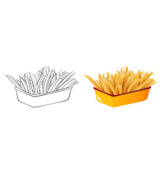 Fries In Monochrome And Color