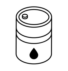 Get A Linear Isometric Icon Of Oil Barrel