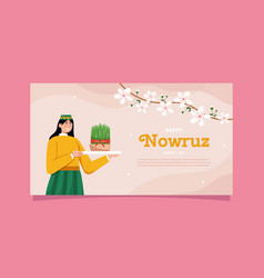 Happy Nowruz Horizontal Banner