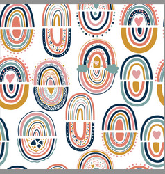 Seamless Pattern With Hand Drawn Colors