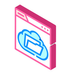 Web Folder Isometric Icon