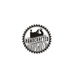 Retro Vintage Woodworking Logo Design With Fore