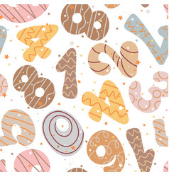 Cute Baby Figures Seamless Pattern