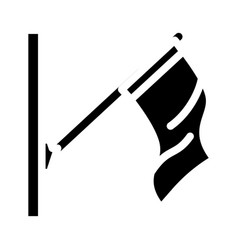 Pole Flag Start Glyph Icon