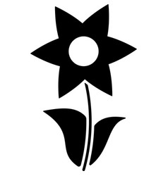 Daffodil Flower Glyph Icon