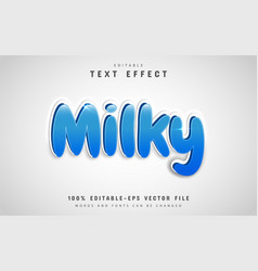 Milky Text Effect Style Design