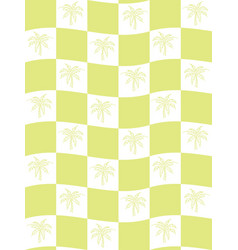 Palm Tree Table Seamless Pattern Print