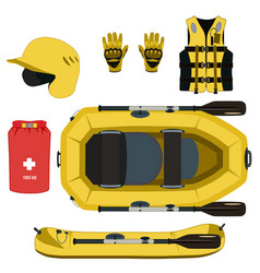 Rafting Equipment And Protective Gear Icon