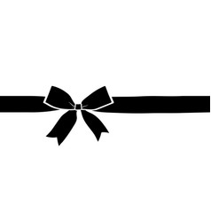 Black Ribbon With Bow