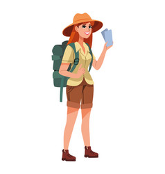 Traveler Woman With Travelbag