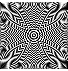 Abstract Zig Zag Lines Op Art Pattern