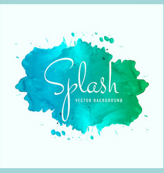 Beautiful Watercolor Splash Design