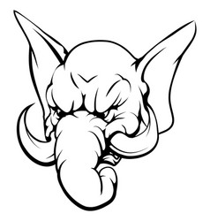 Elephant Mascot Character