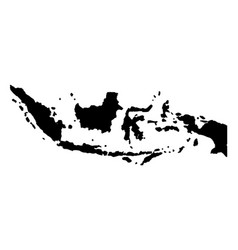 Indonesia Silhouette Map