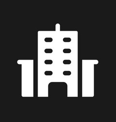 Office Building Location Dark Mode Glyph Ui Icon